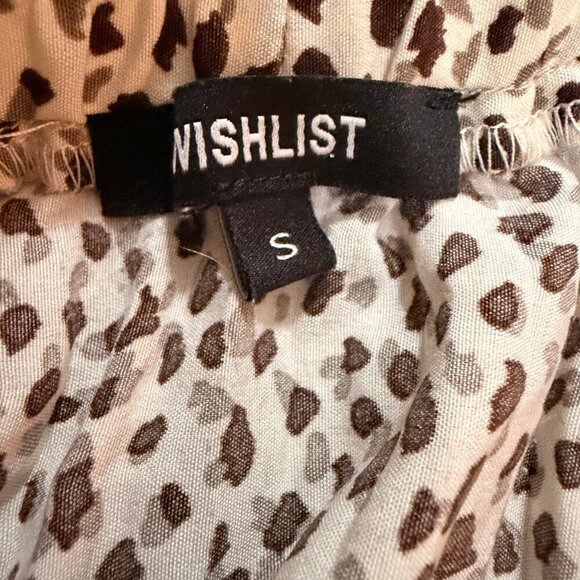 🖤 Wishlist Cream & Black Animal Print Midi Skirt (Size S) - Picture 6 of 7